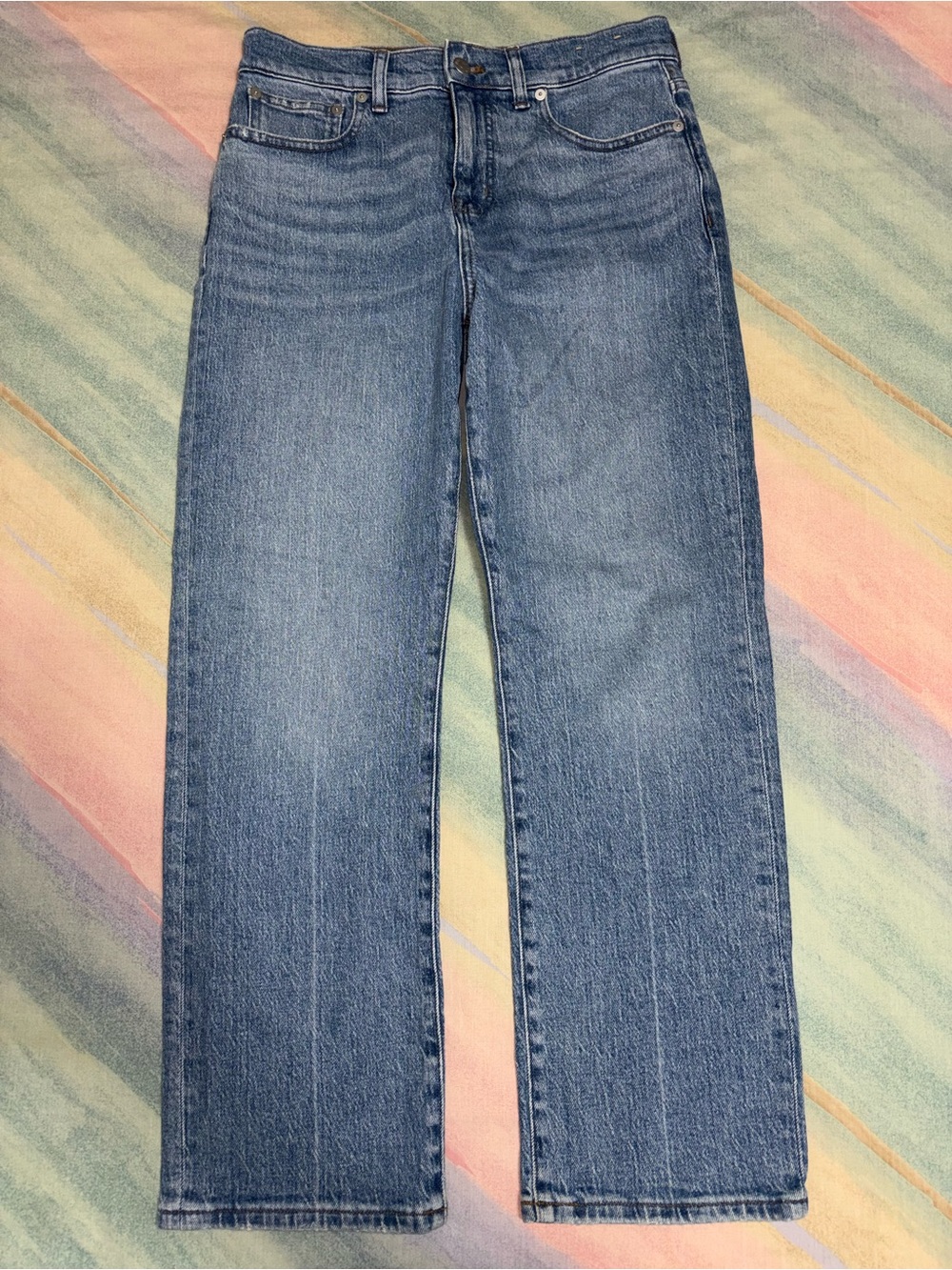 Madewell 90s Straight Jeans light wash size 28 P